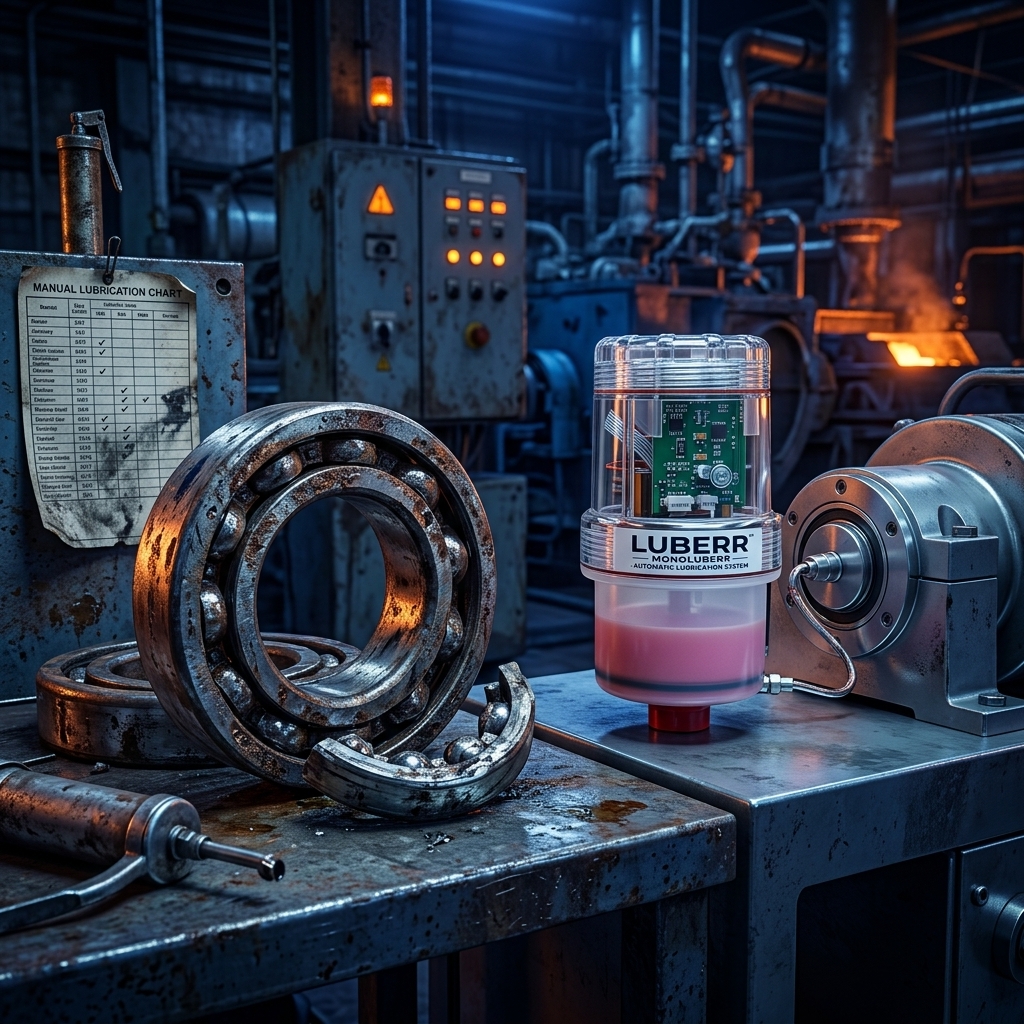 Cost of Bearing Failure vs LUBERR Automatic Lubrication